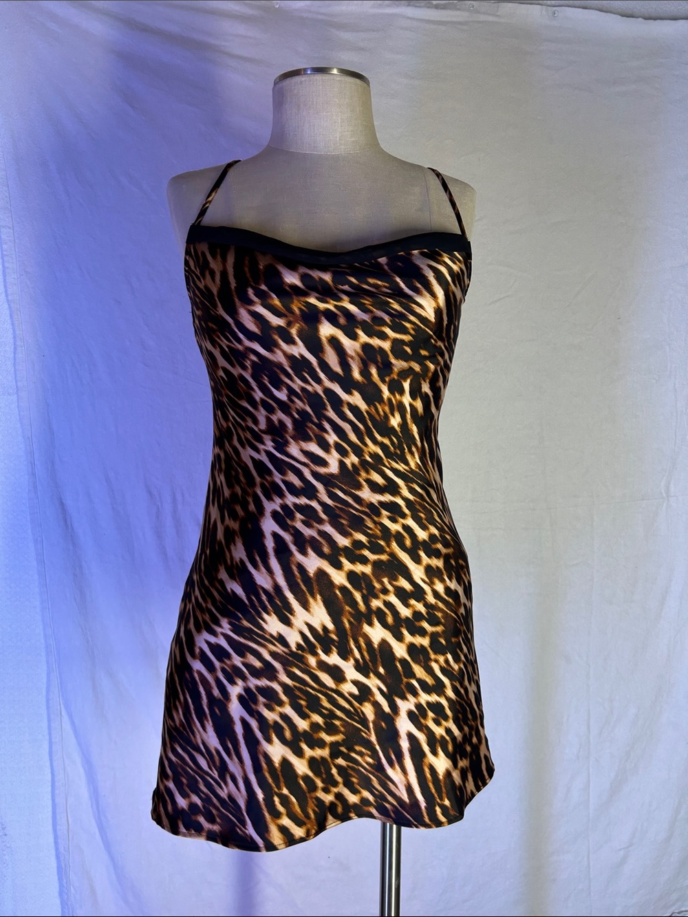 Forever 21 Leopard-Print Slip Dress in Brown and Black
